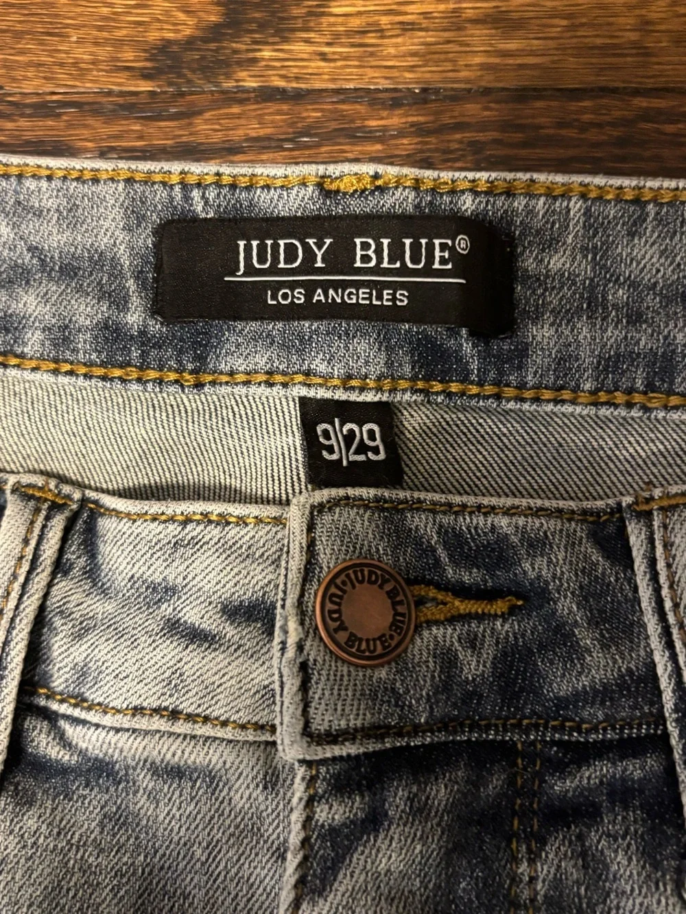 Judy Blue Tummy Control Crop Wideleg Raw Hem Jeans 29 Casual Contemporary